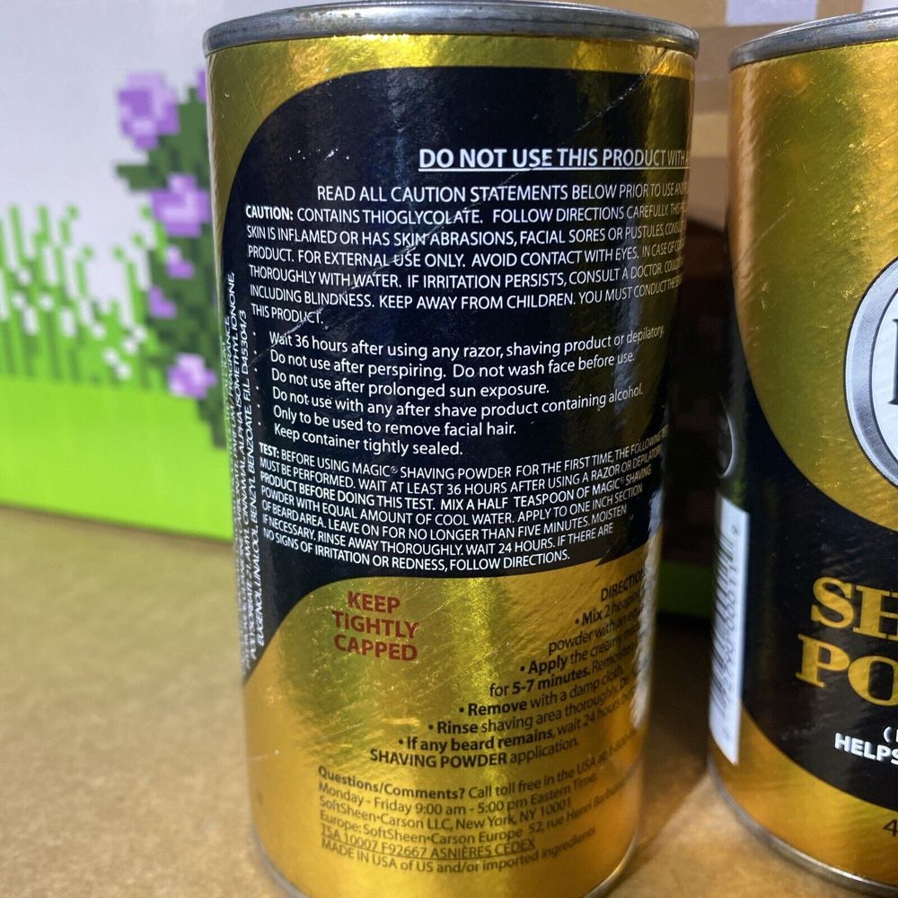 2 Pack Magic Fragrant Shaving Powder, Stop Razor Bumps, Depilatory,4.5oz Per Can - Picture 2 of 4